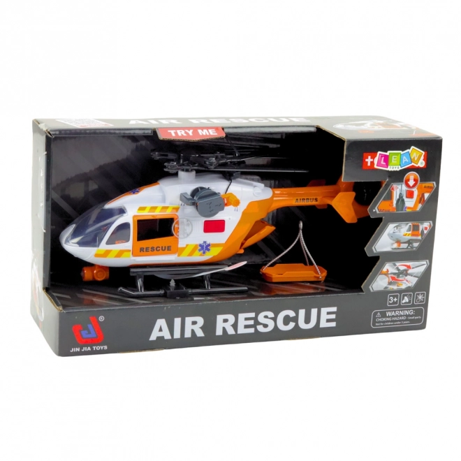 Mentőhelikopter fényekkel és hanggal