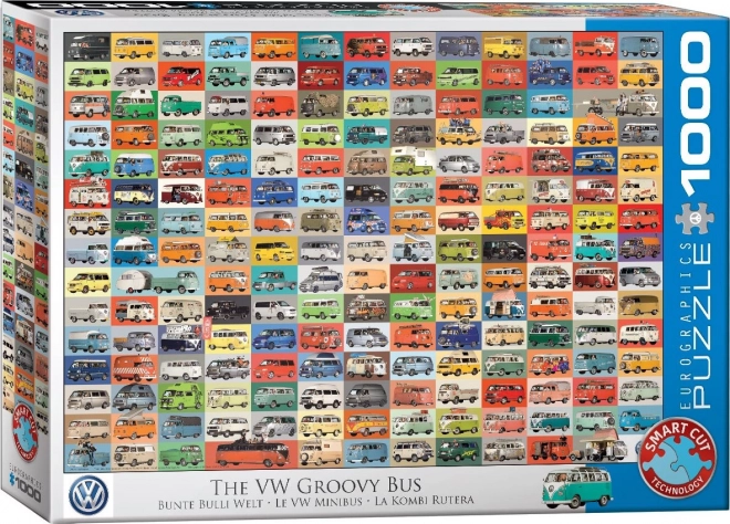 Volkswagen Groovy Bus puzzle 1000 darab