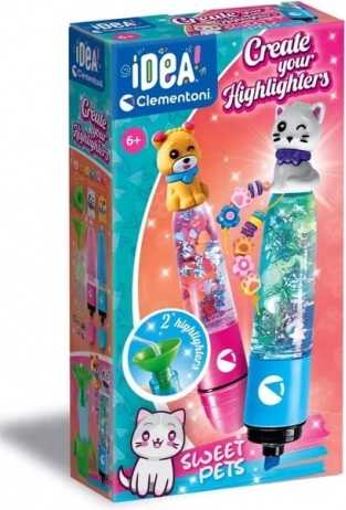Clementoni Idea kreatív készlet kiemelők készítéséhez – Sweet Pets