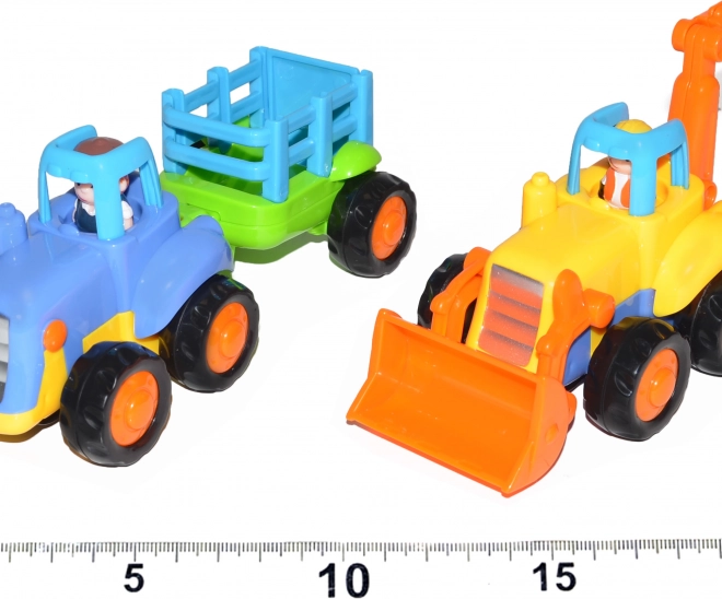 Lendkerekes traktor vagy markoló, 16 cm