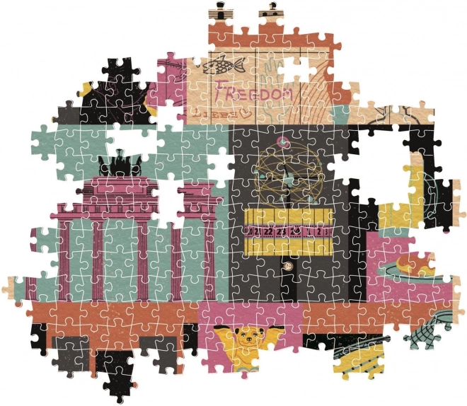 Clementoni puzzle - Berlin a város stílusa, 1000 darabos