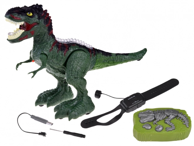 Gesztusvezérlésű t-rex dínó játék – Zöld