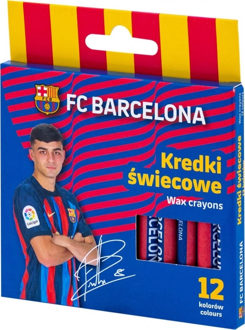 fc barcelona viaszkréta készlet 12 darab