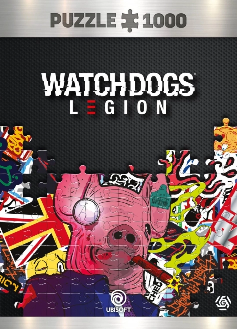 Good Loot puzzle játék Watch Dogs: Legion - Disznó maszk 1000 darabos