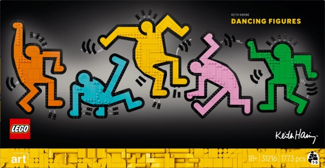 LEGO Art Keith Haring a Te1ncolf3 alakok
