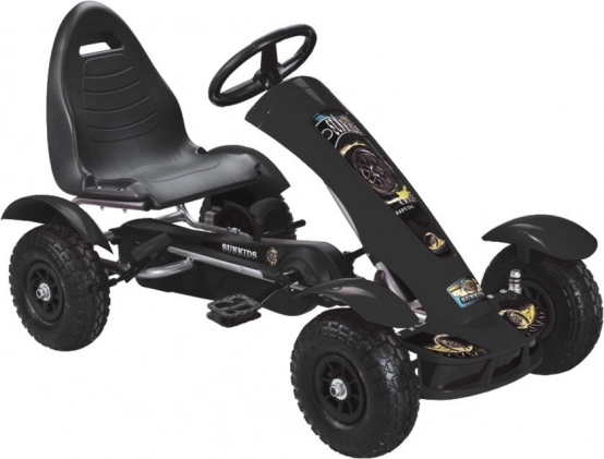 Fekete pedálos gokart