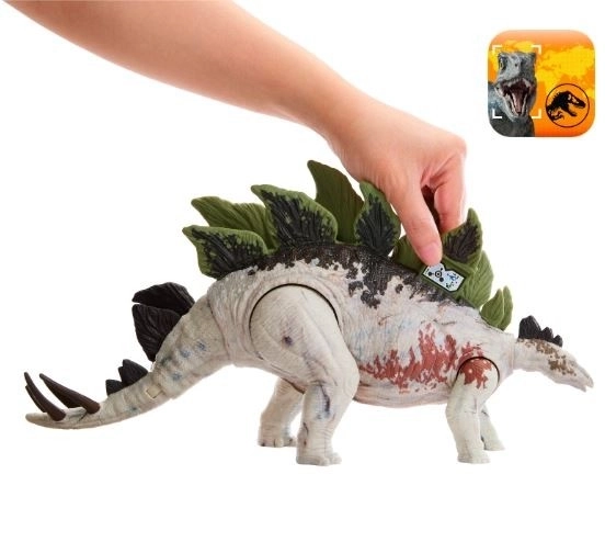 Jurassic World stegosaurus figura óriás nyomkövető