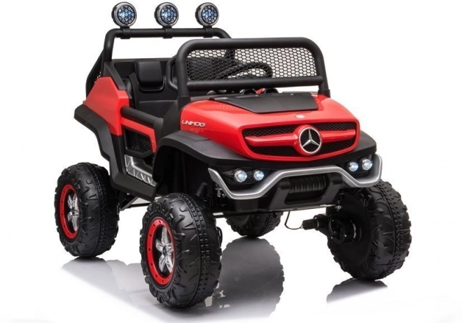 Mercedes Unimog S akkumulátoros terepjáró - piros