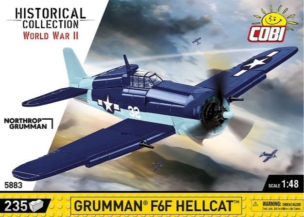 F6F Hellcat Grumman építőkészlet 235 darabos