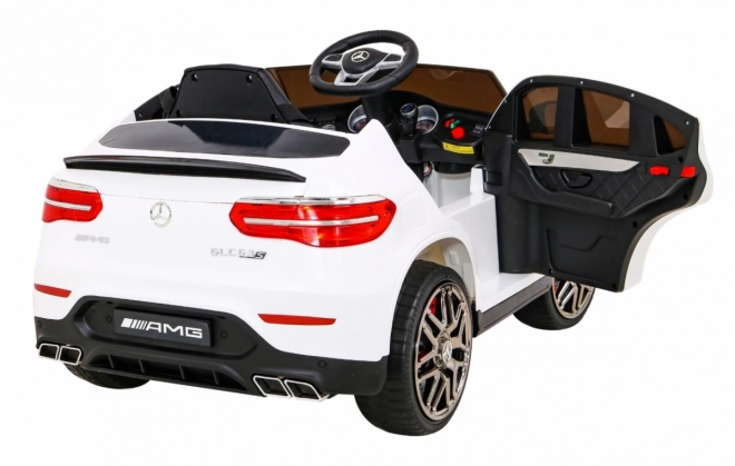 Mercedes Benz GLC63S gyerekeknek fehér + távirányító + 4x4 hajtás + MP3 LED + EVA + lassú indulás