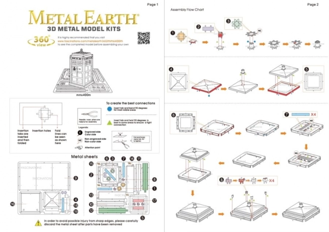 Metal Earth 3D puzzle Doctor Who: Tardis