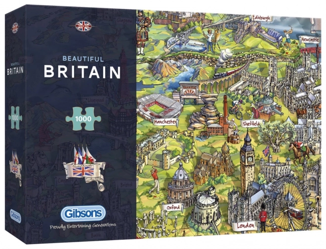 Gyönyörű Britannia puzzle - 1000 darabos