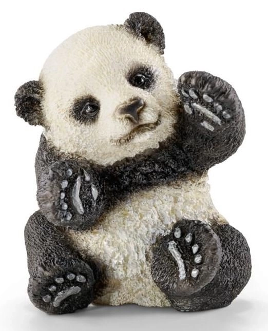 schleich kis panda játék közben