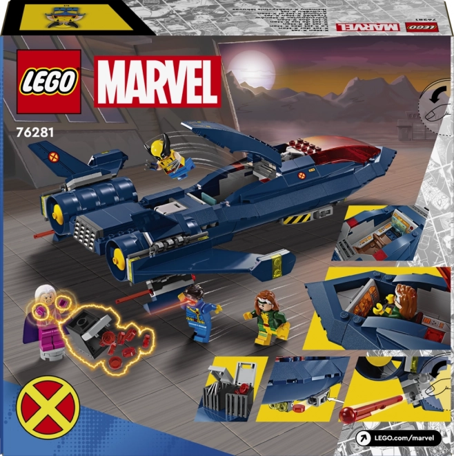 X-Men sugárhajtású repülőgép LEGO Marvel szett