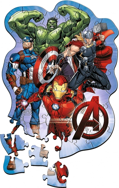 Avengers kalandjai puzzle – fa, 50 db