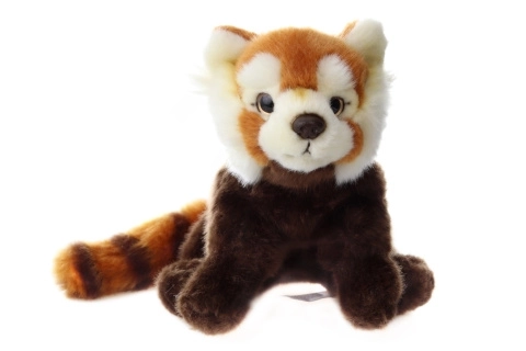 Plyš Panda piros 18 cm