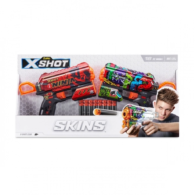 X-Shot Skins Flux kilövő készlet 16 lövedékkel