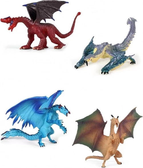 Sárkány figura szett 12 cm (2 db)