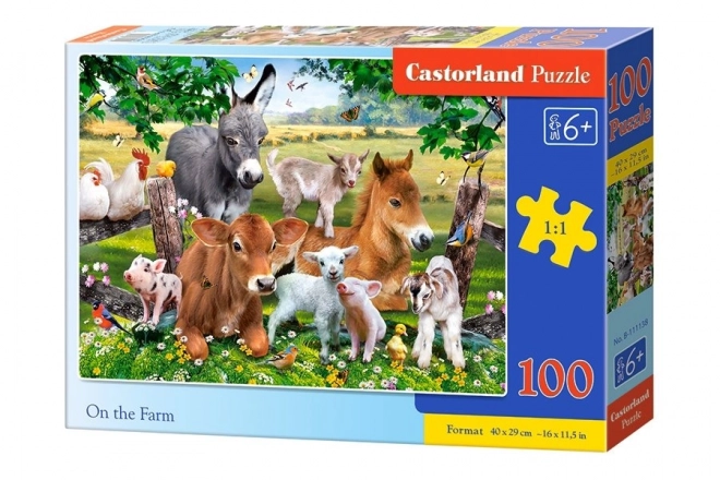 Puzzle 100 darabos farm CASTORLAND