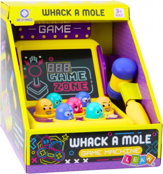 Ügyességi Játék Whack A Mole Automata Kalapáccsal, Fényekkel és Hangokkal