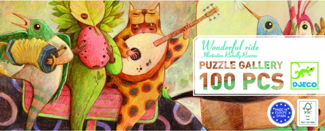 Panoráma puzzle DJECO Csodálatos Utazás 100 darabos
