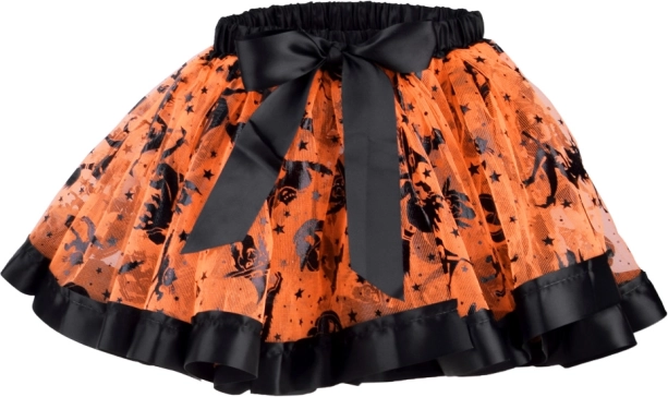 Tüllszoknya halloweeni mintákkal