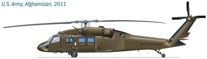 Uh-60 Mh60 black hawk nights műanyag modell szett