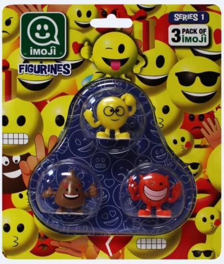 Imoji 3 figurás készlet – emotikonok mixe