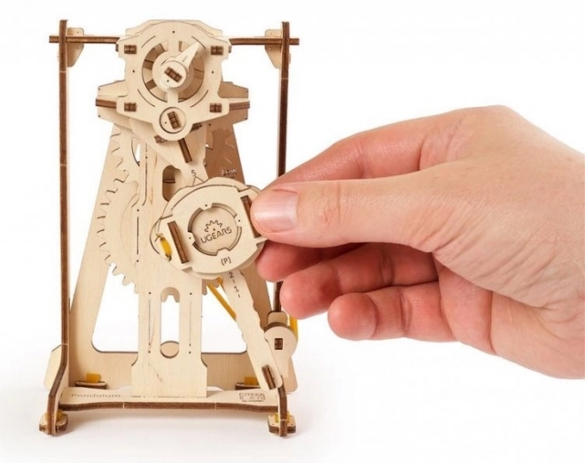 Ugears 3D fa mechanikus puzzle STEM tanulási inga