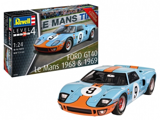 Ford GT 40 Le Mans 1968 műanyag modellautó 1/24