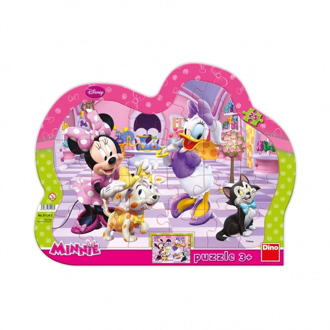 minnie és kisállatok 25 darabos puzzle