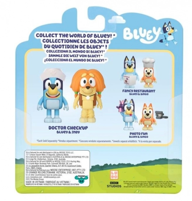 Bluey orvos látogatás figura készlet