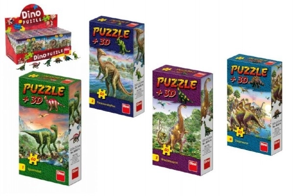 Puzzle dinoszaurusz figurával: Tyrannosaurus Rex 60 darabos