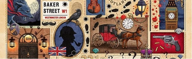 Könyvklub Puzzle: Sherlock Holmes 1000 Darabos