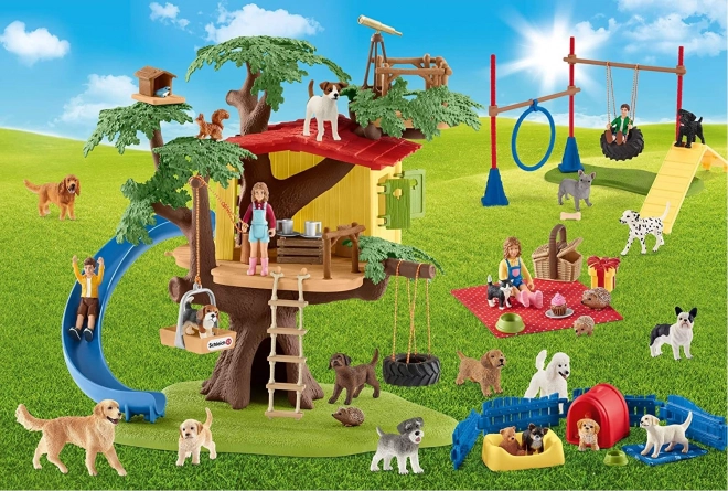 Schmidt boldog kutyák puzzle és Schleich figura