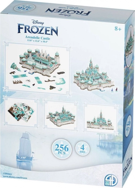 Jégvarázs Arendelle kastély 3D Puzzle 256 darabos