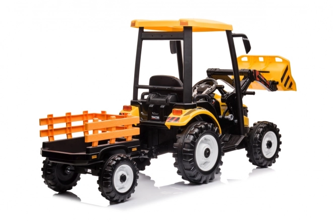 Gyerek traktor sárga pótkocsival