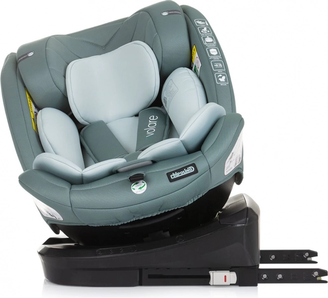 Gyerekülés Chipolino Volare i-Size Pasztellzöld 40-150 cm Isofix 360°