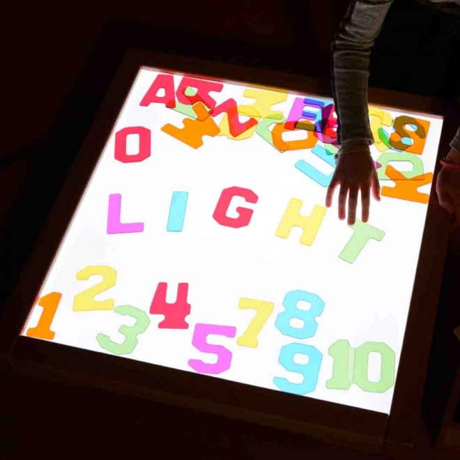 Masterkidz szenzoros keret LED panellel és átlátszó rajztálcával