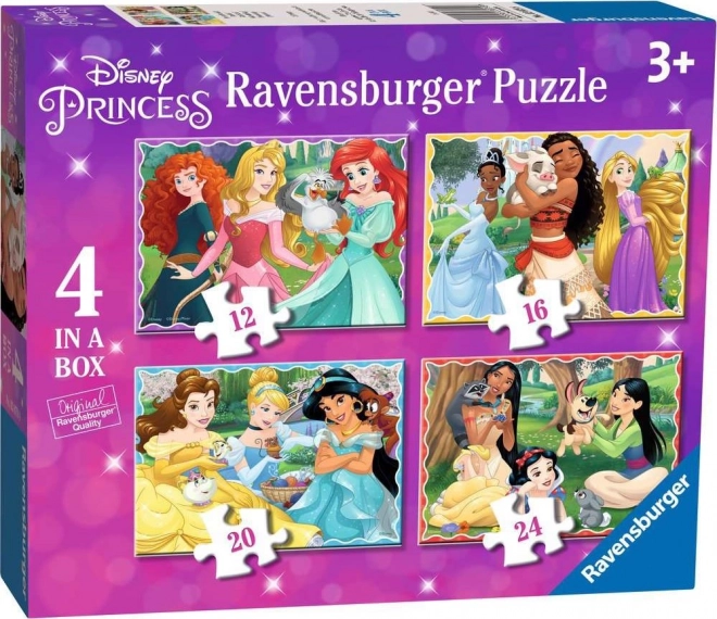 Ravensburger Disney hercegnők puzzle - 4 az 1-ben