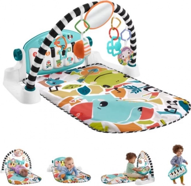 Zenélő fejlesztő játszószőnyeg zongorával FISHER-PRICE Muzyczne zwierzątka