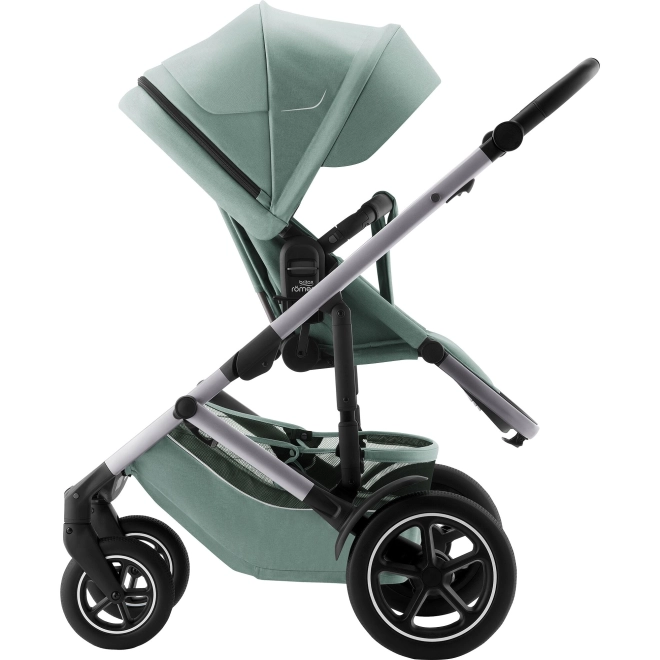 Gyermek babakocsi szett Smile 5Z + mózeskosár + autósülés Baby-Safe Pro Style, Jade Green