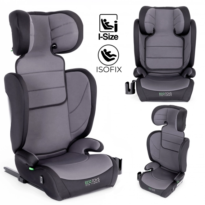 Gyermek autósülés ISOFIX-szel, italtartóval - ECOTOYS