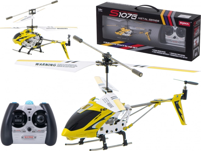 Rc távirányítós helikopter szymma s107g kék