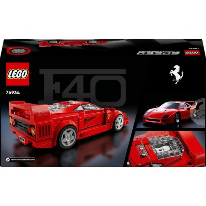 Ferrari F40 Supersportautó LEGO Speed Champions