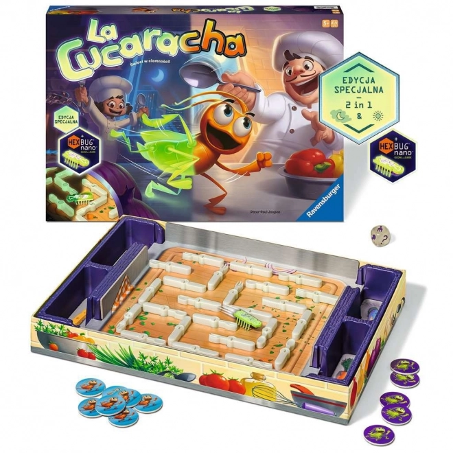 Ravensburger la cucaracha éjszakai kiadás társasjáték 2 az 1-ben