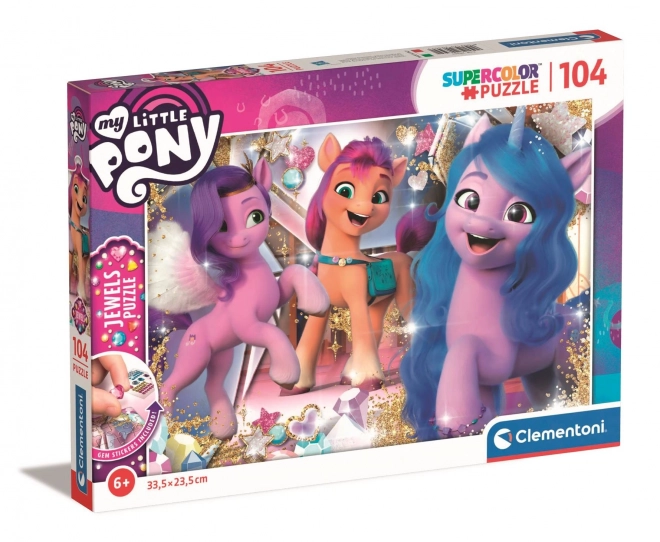 My Little Pony csillogó puzzle 104 darabos