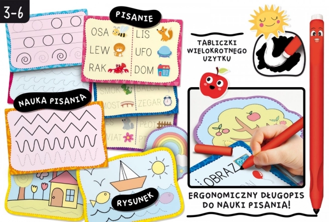 Montessori írás készlet 18 táblával