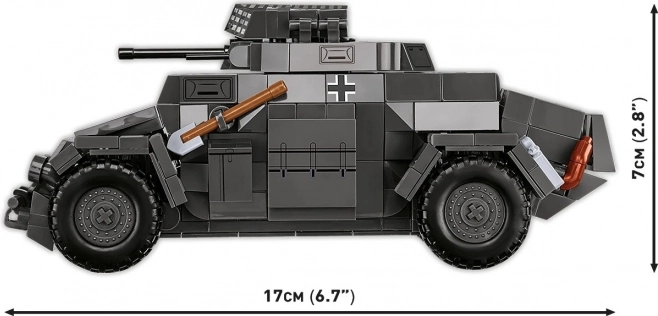 Sd.Kfz. 222 építőkészlet összeállítása