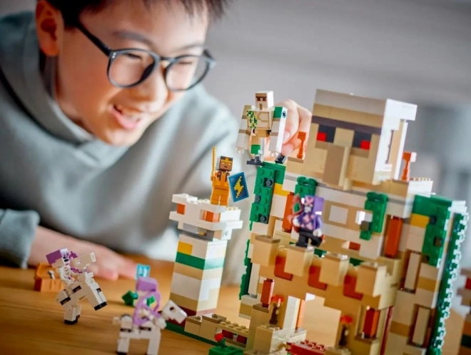 Légo minecraft vasgólem erődítmény